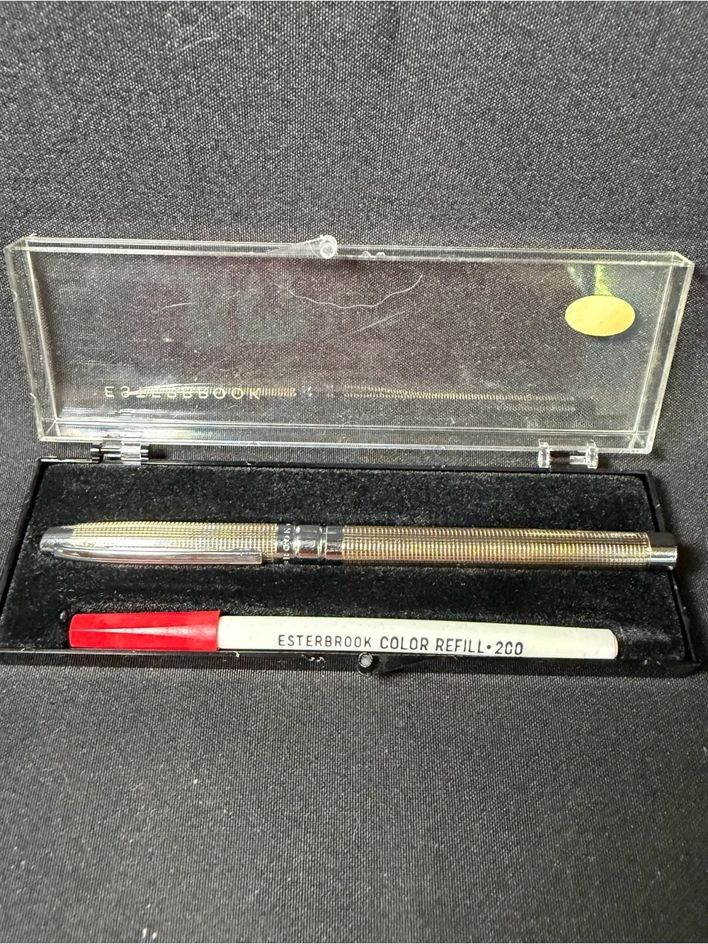 Vintage Esterbrook Gold Plated Pen With Color Refill Writes